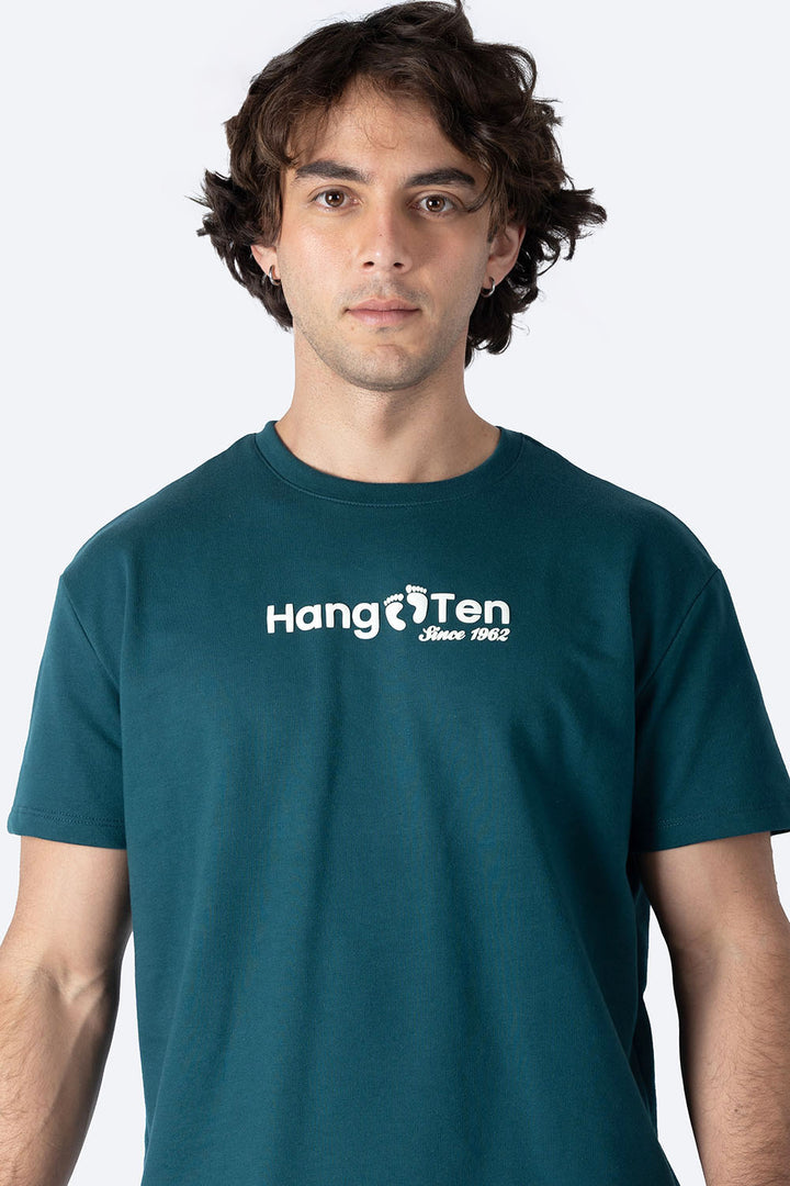 Playera turquesa cuello redondo - Hang Ten 