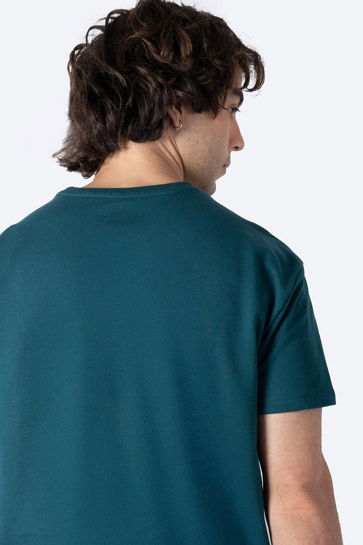 Playera turquesa cuello redondo - Hang Ten 