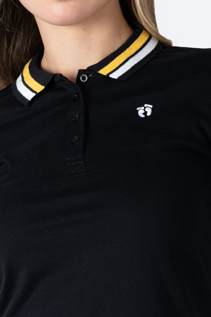 Polo chifón filos negra new - Hang Ten