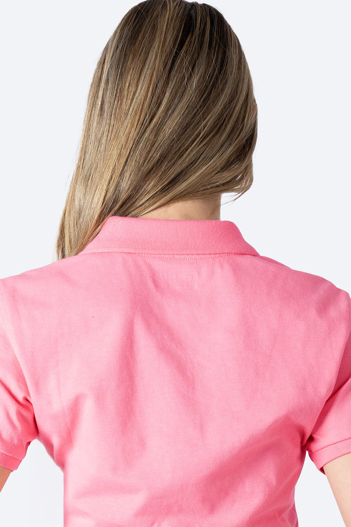 Polo chifón rosa medio new - Hang Ten