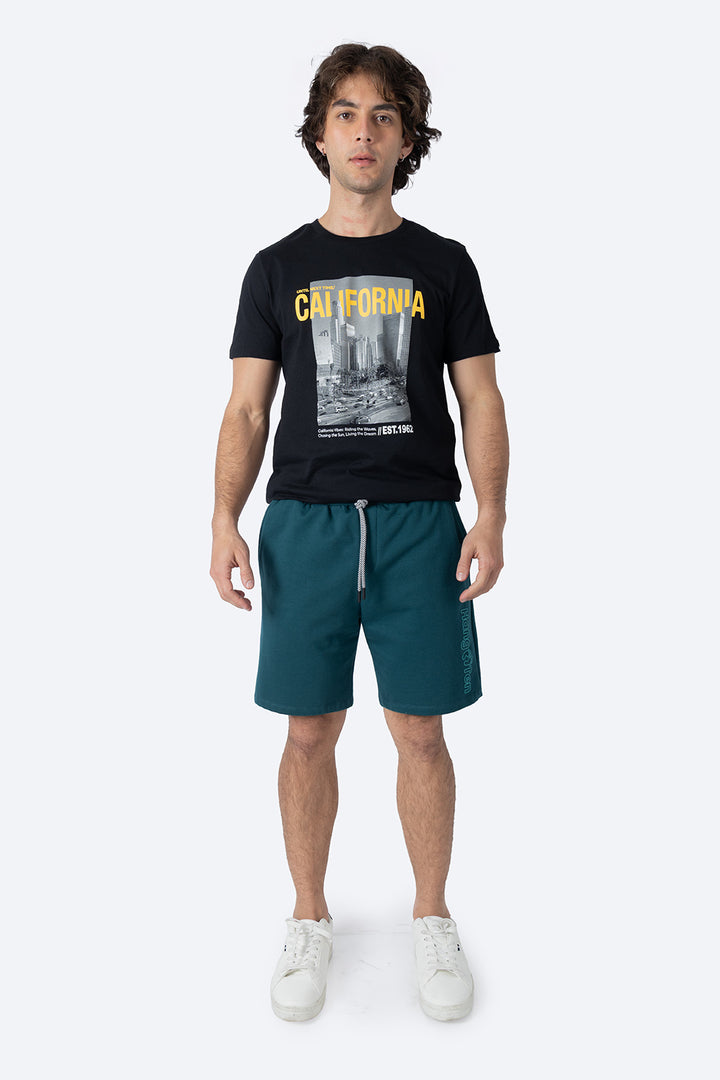 Short deportivo verde estampado Hang Ten - Hang Ten