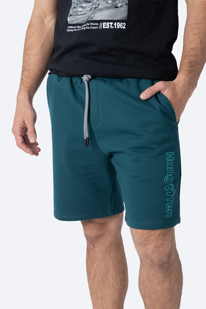 Short deportivo verde estampado Hang Ten - Hang Ten