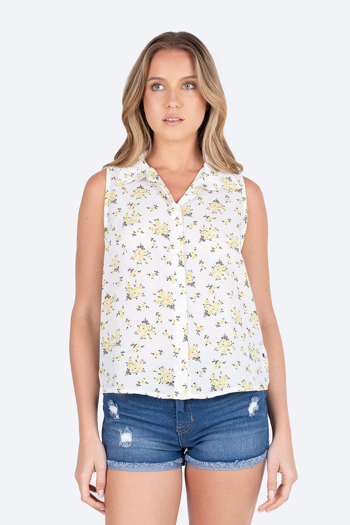 Blusa estampada con botones - Hang Ten