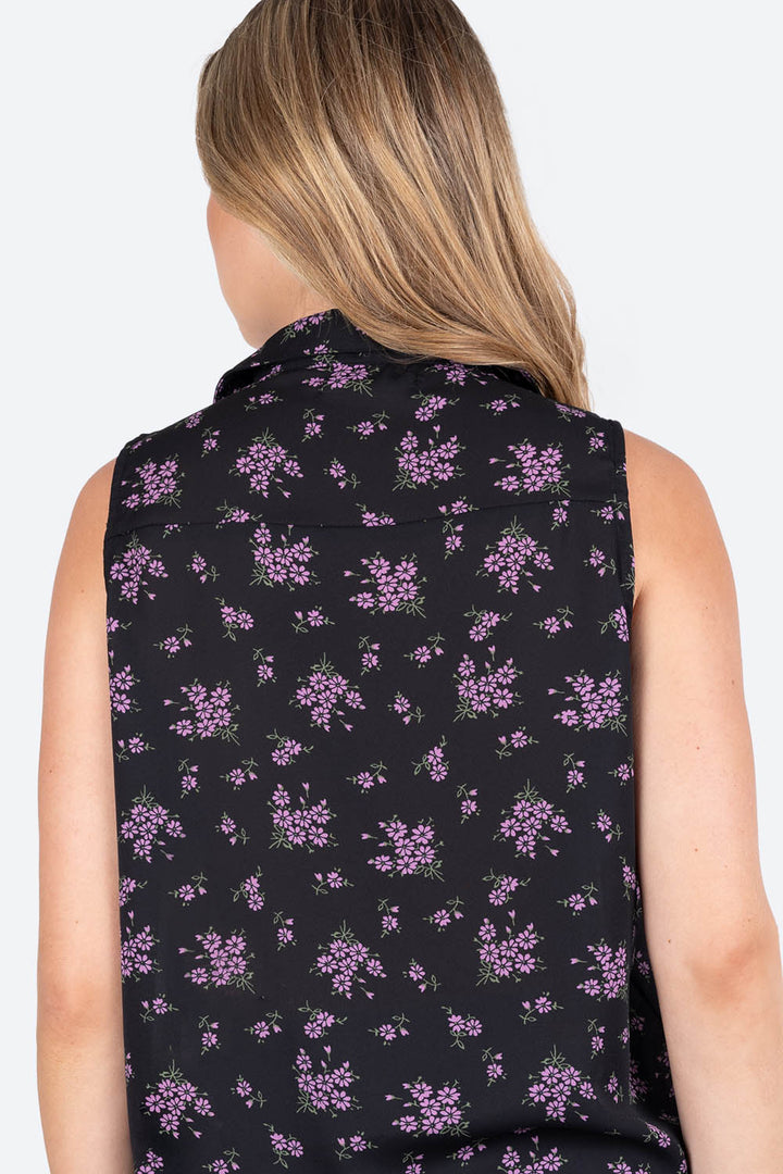 Blusa estampada con botones