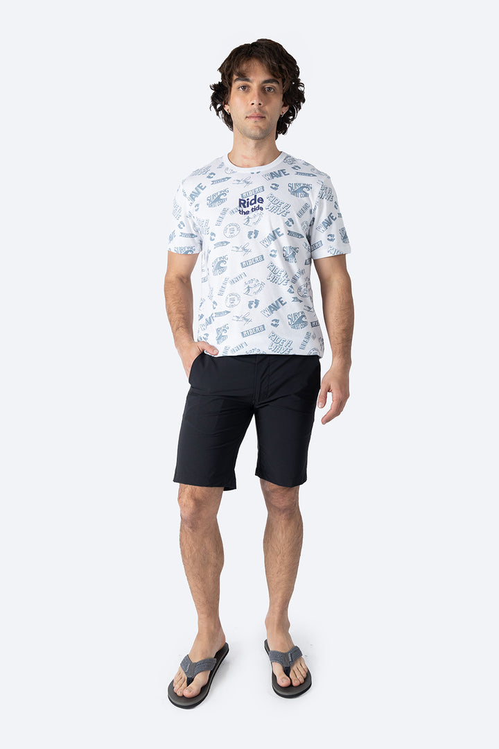 Short casual en tono negro - Hang Ten