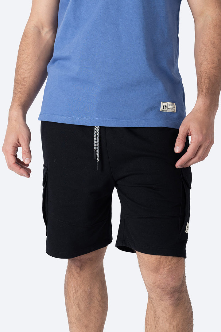 Short deportivo negro bolsas tipo cargo - Hang Ten
