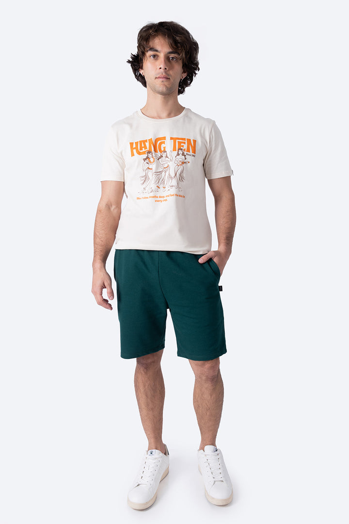 Short deportivo básico verde - Hang Ten