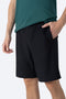 Short deportivo negro con textura