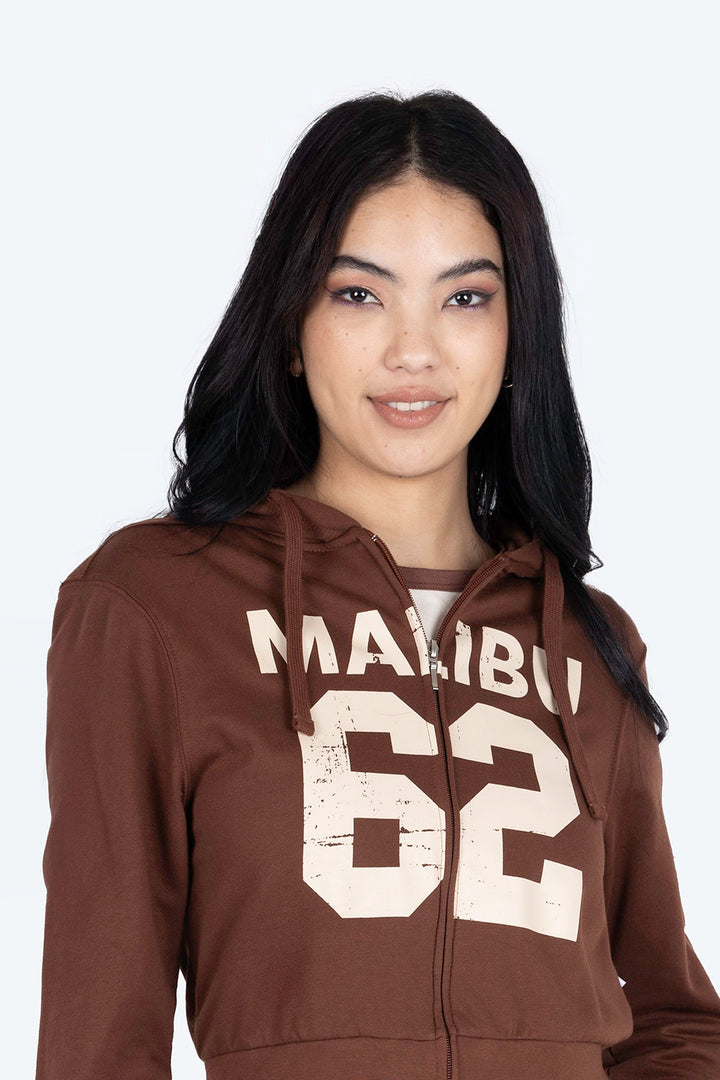 Sudadera abierta estampado malibu - Hang Ten 