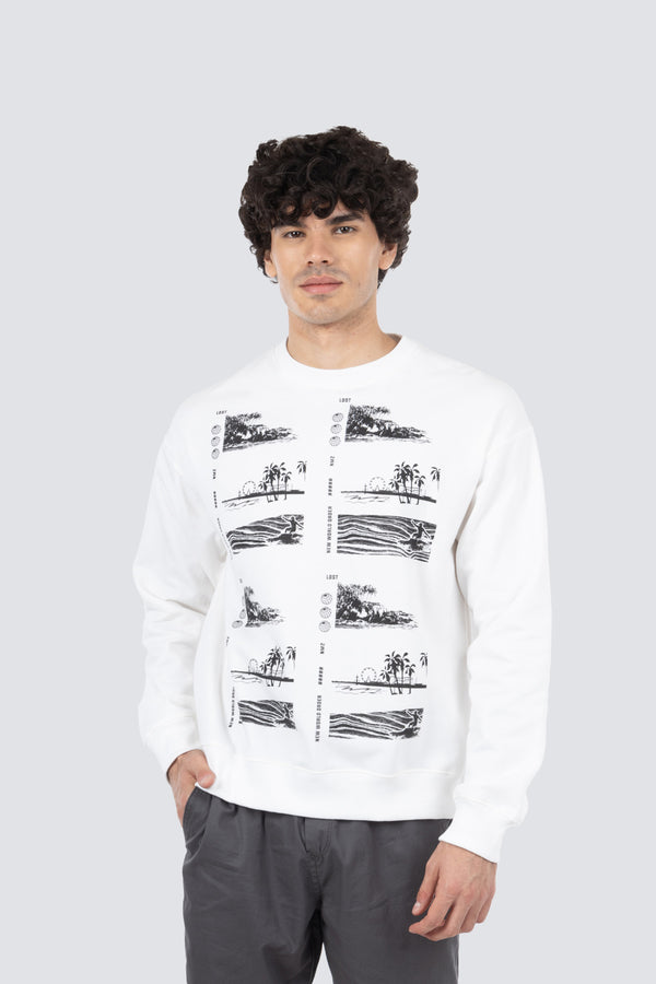 Sudadera cerrada con estampado - Hang Ten