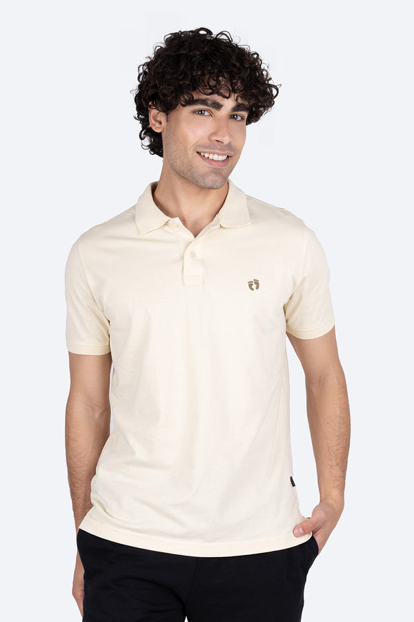 Polo chifón beige - Hang Ten