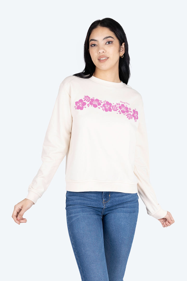 Sudadera cerrada estampado flores - Hang Ten