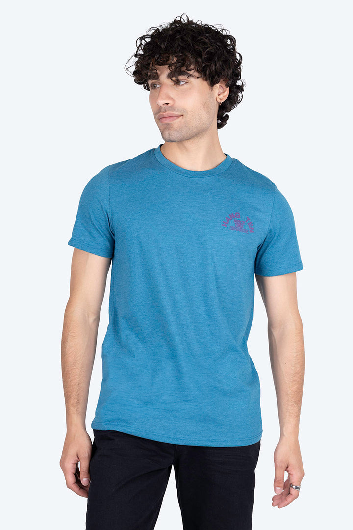 Playera azul cuello redondo - Hang Ten 