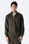 Sudadera verde con medio cierre