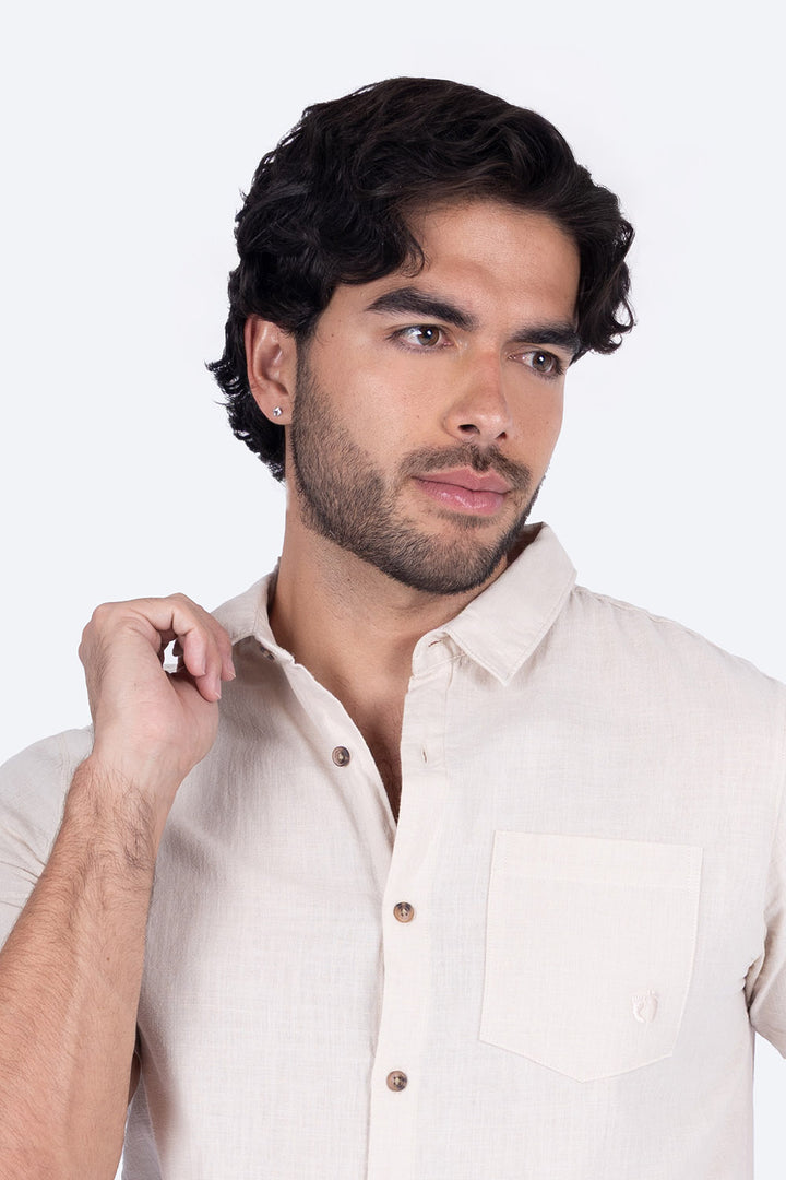 Camisa beige claro con bolsa - Hang Ten
