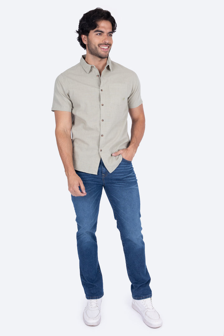 Camisa verde con bolsa - Hang Ten
