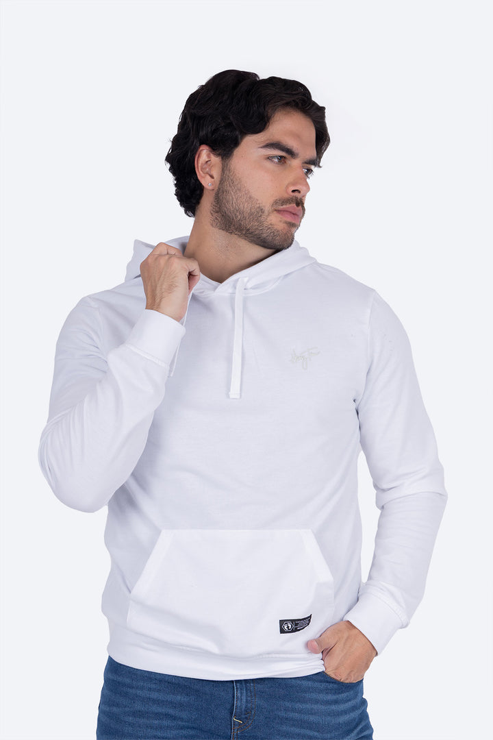 Sudadera cerrada con capucha blanca - Hang Ten 