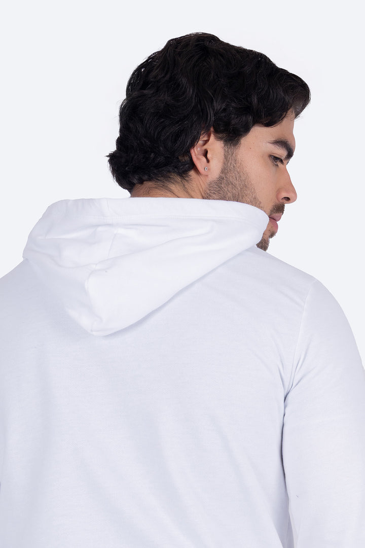 Sudadera cerrada con capucha blanca - Hang Ten 