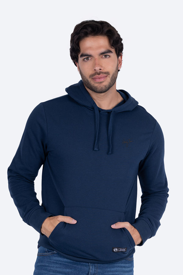 Sudadera cerrada con capucha azul marino - Hang Ten 
