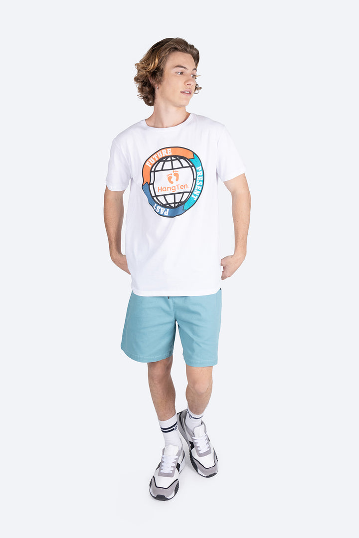 T-shirt estampada past present future - Hang Ten 