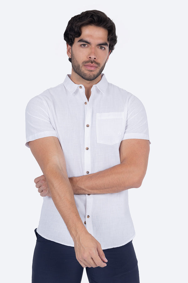 Camisa blanca con bolsa - Hang Ten