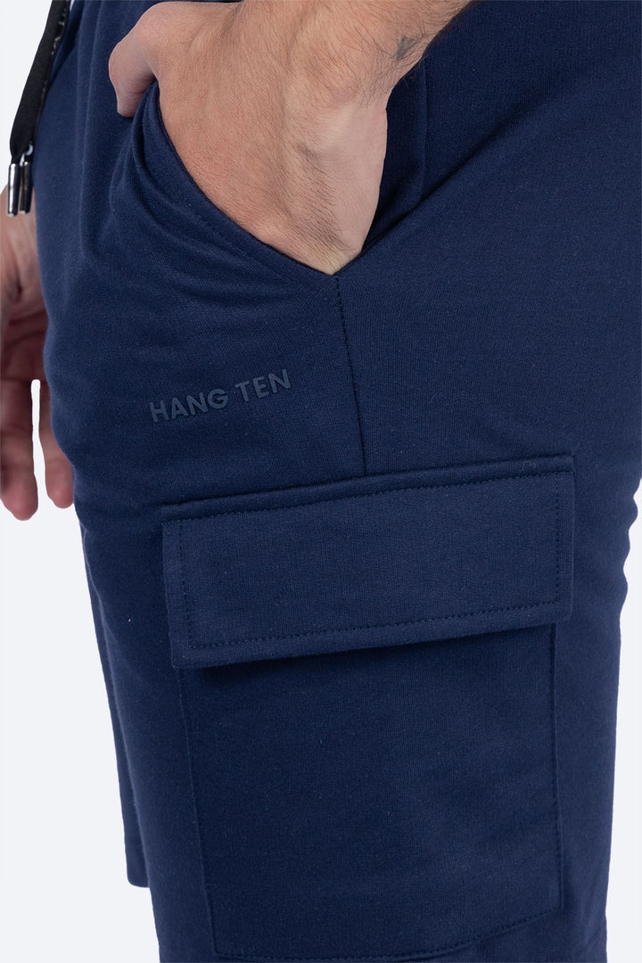 Short deportivo azul marino con bolsa tipo cargo - Hang Ten