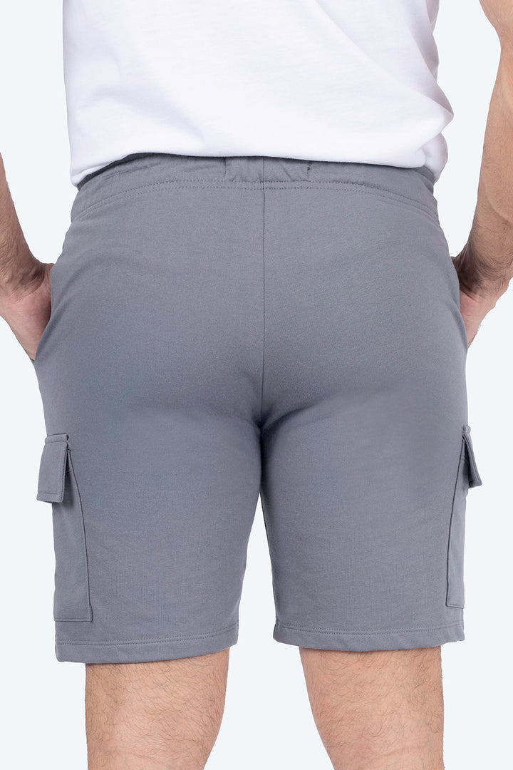 Short deportivo gris con bolsa tipo cargo - Hang Ten