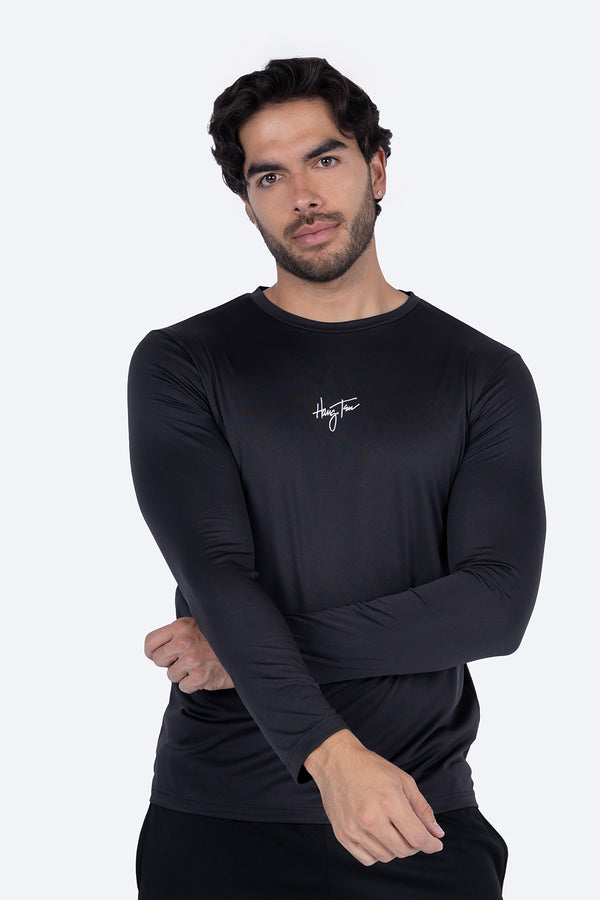 Rashguard negra hombre