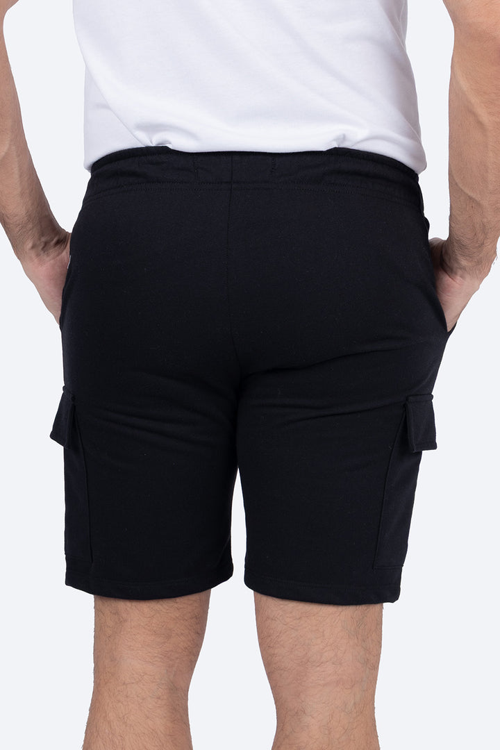 Short deportivo negro con bolsa tipo cargo - Hang Ten