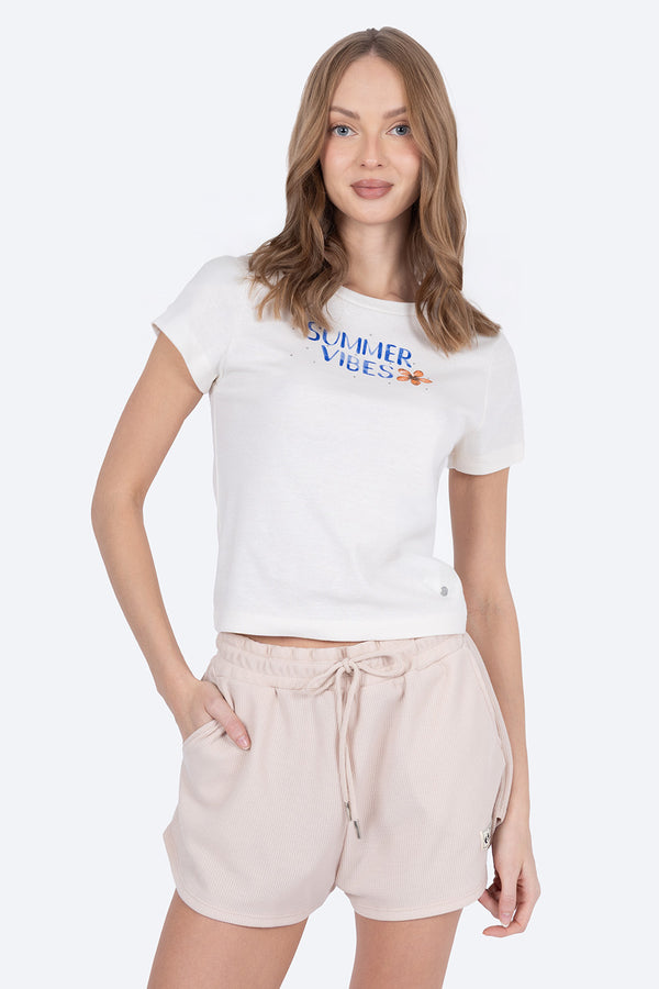 Playera beige Summer Vibes - Hang Ten