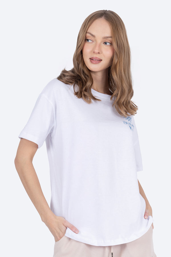 Playera blanca Summer time - Hang Ten