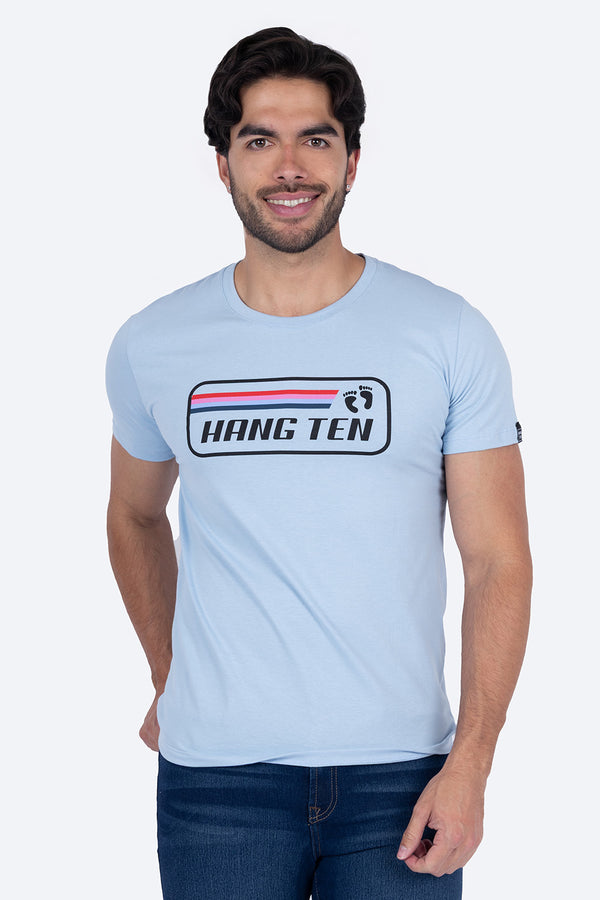 T-shirt azul claro "Hang Ten" - Hang Ten 