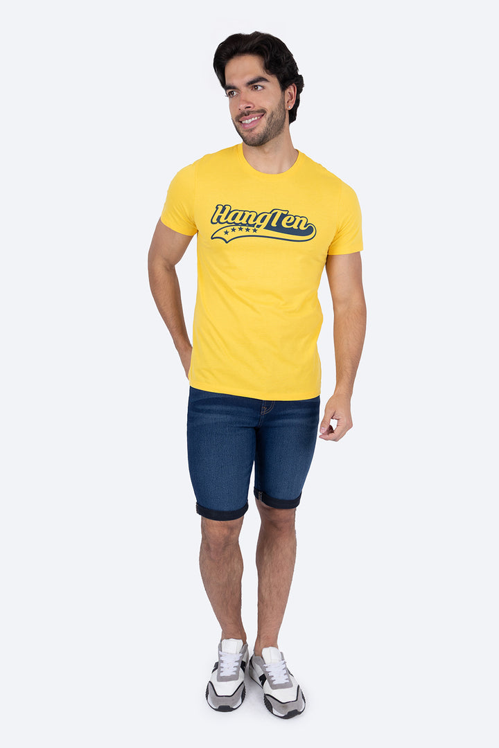 T-shirt amarilla "Hang Ten" - Hang Ten 