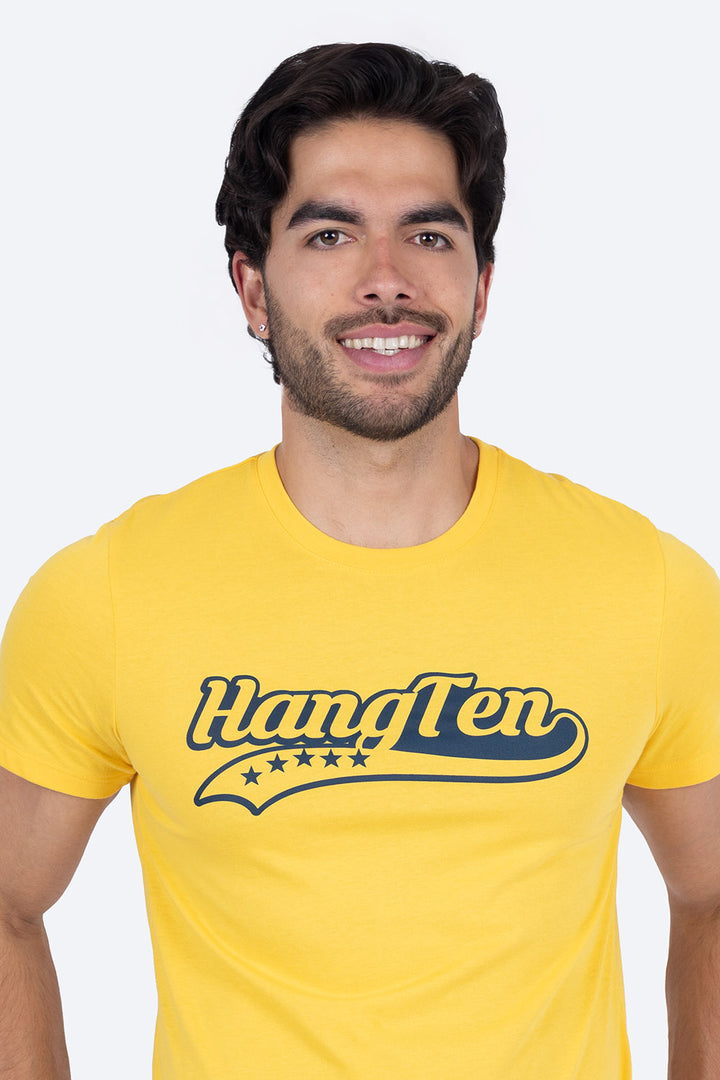T-shirt amarilla "Hang Ten" - Hang Ten 