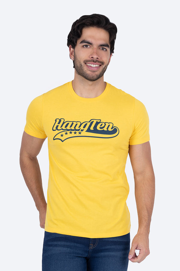 T-shirt amarilla "Hang Ten" - Hang Ten 