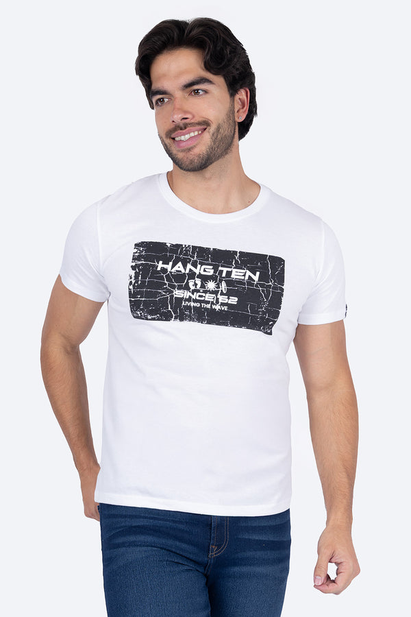 T-shirt blanca "Since 62" - Hang Ten 