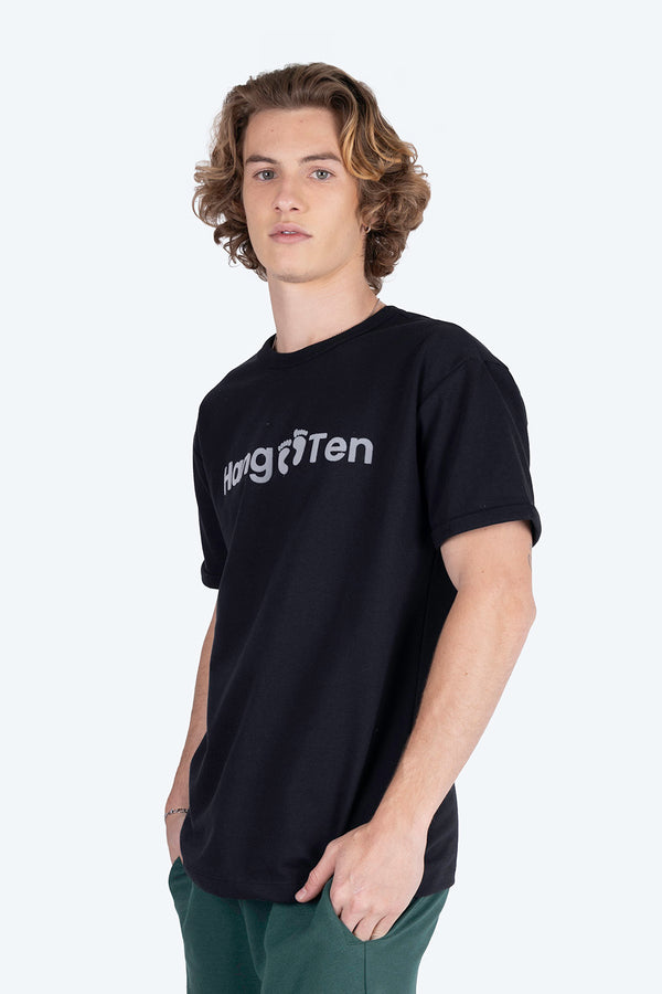 Playera negra estampado Hang Ten - Hang Ten