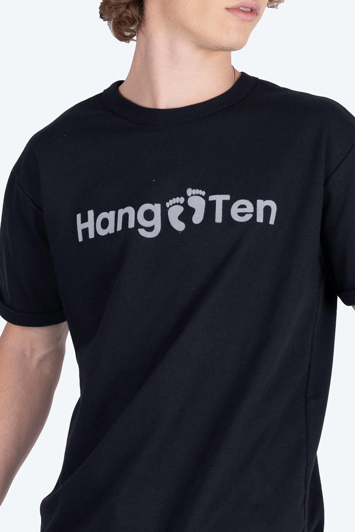 Playera negra estampado Hang Ten - Hang Ten