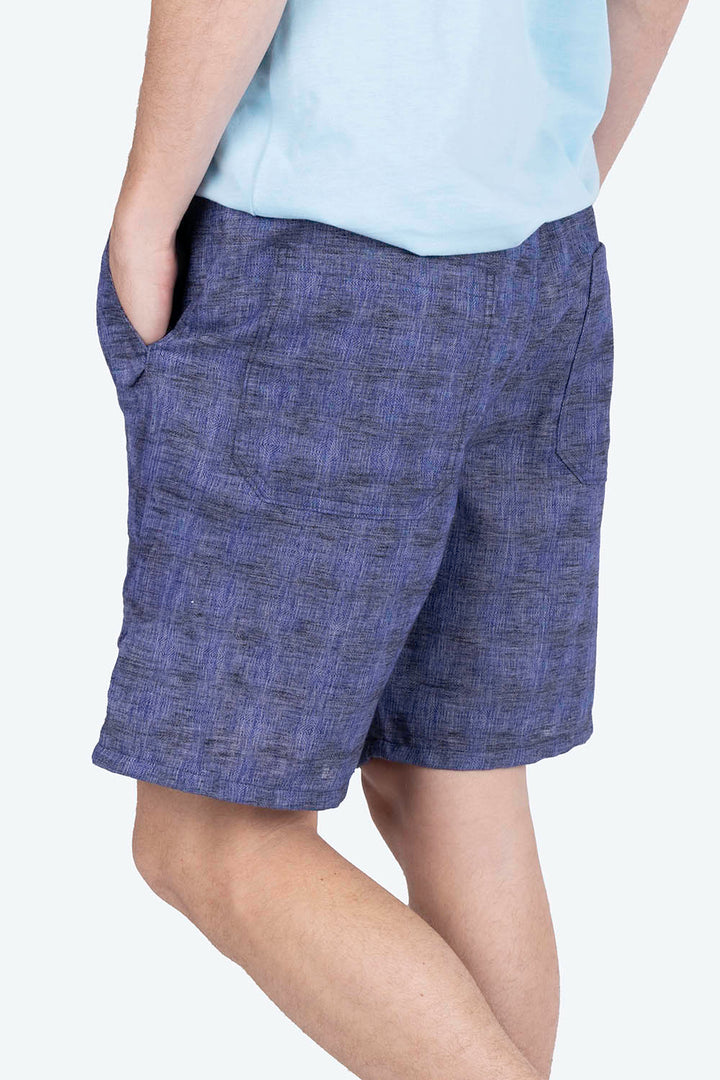 Short azul con jareta - Hang Ten