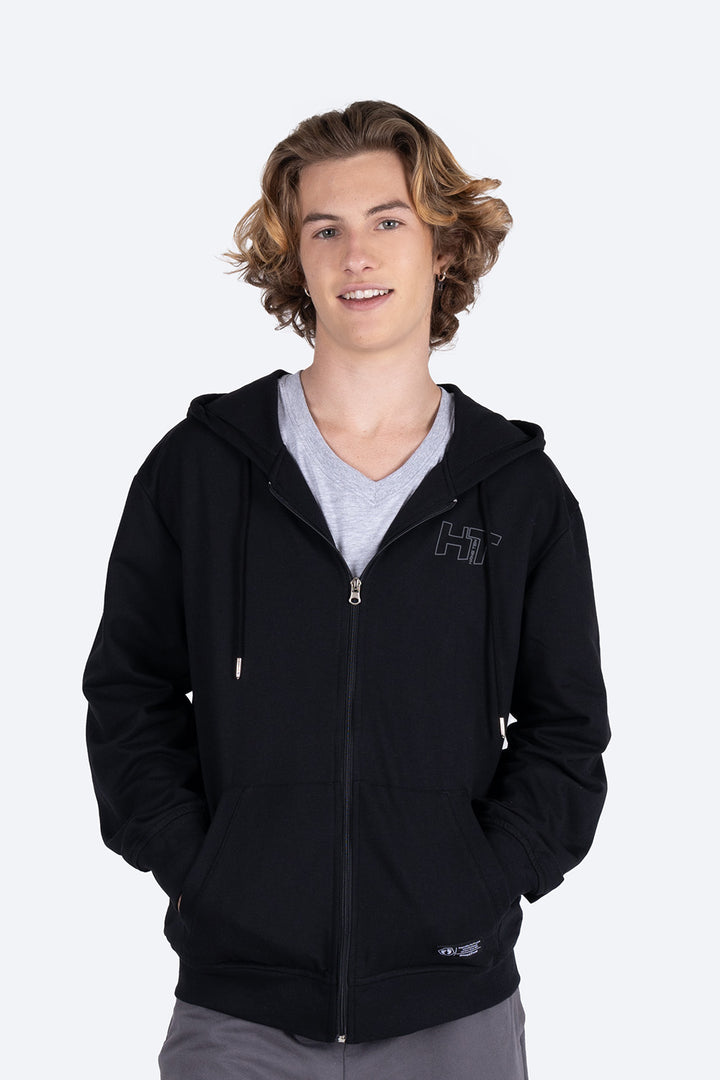 Sudadera negra con mini estampado - Hang Ten