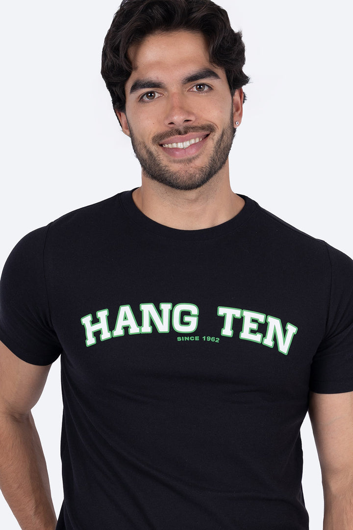 Playera negra manga corta Hang Ten - Hang Ten 