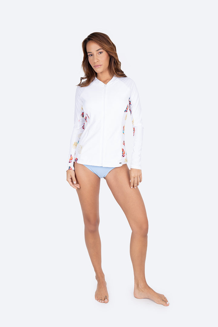 Rashguard  estampado con cierre - Hang Ten