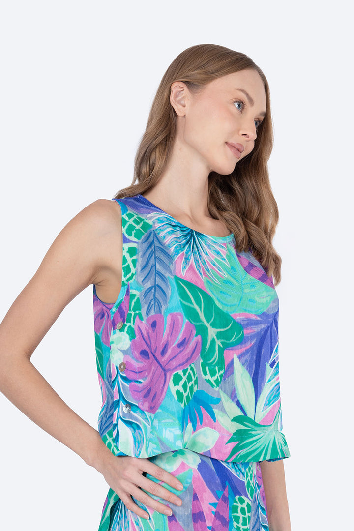Blusa sin manga floral - Hang Ten