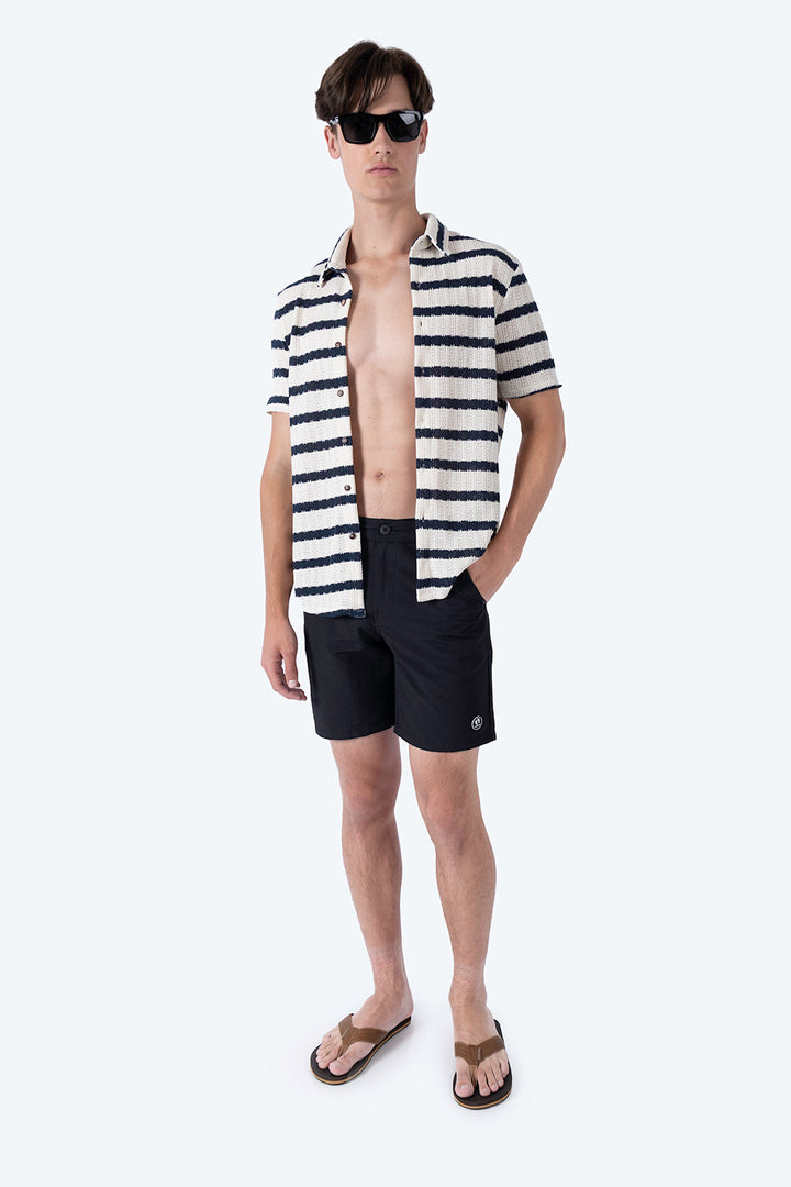 Camisa tejida texturizada beige - Hang Ten