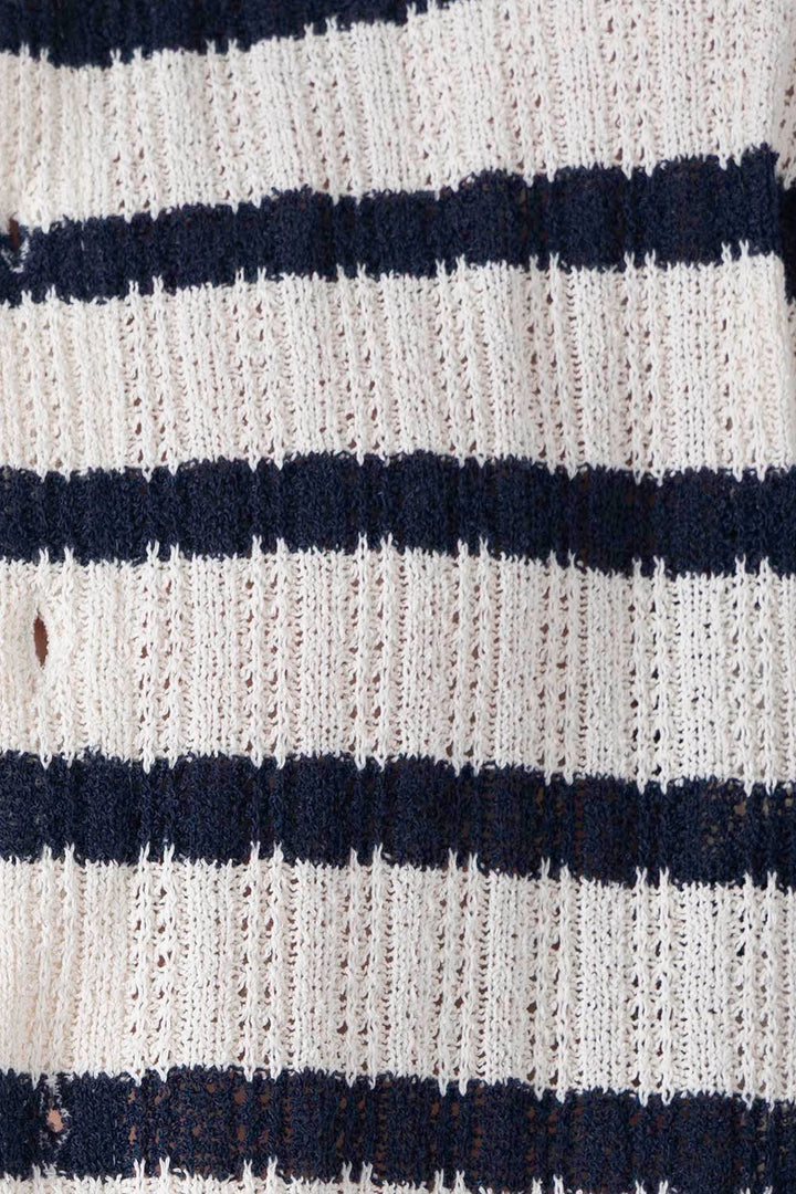 Camisa tejida texturizada beige - Hang Ten