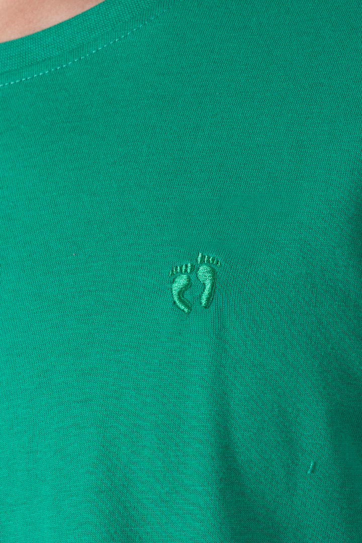Playera básica cuello redondo verde - Hang Ten 