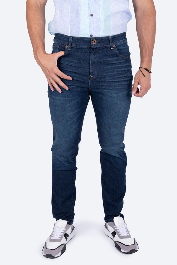 Jeans corte recto azul - Hang Ten