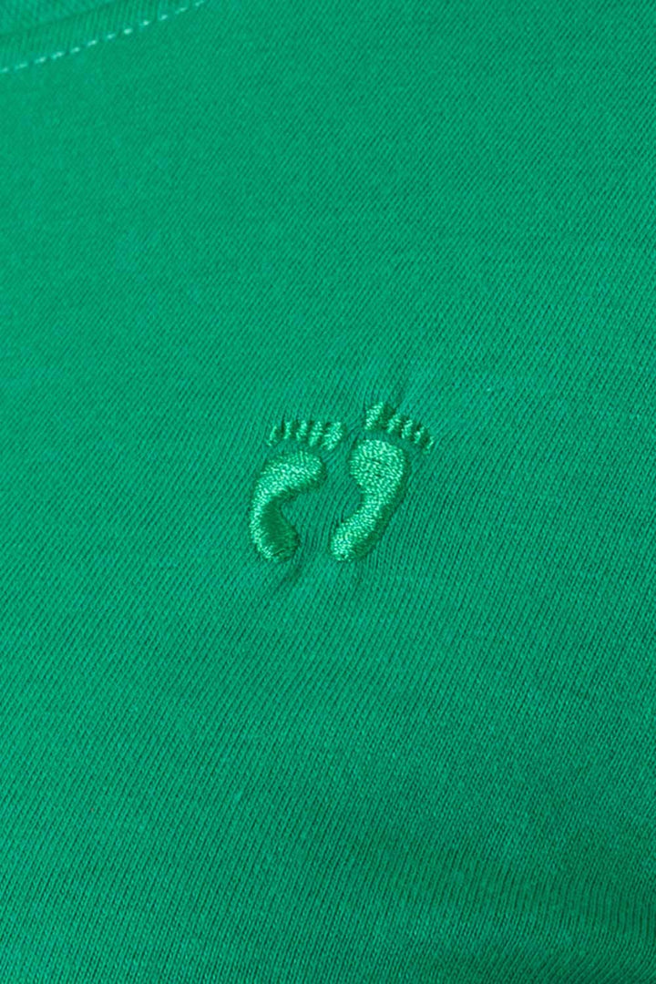 Playera básica verde medio cuello redondo - Hang Te