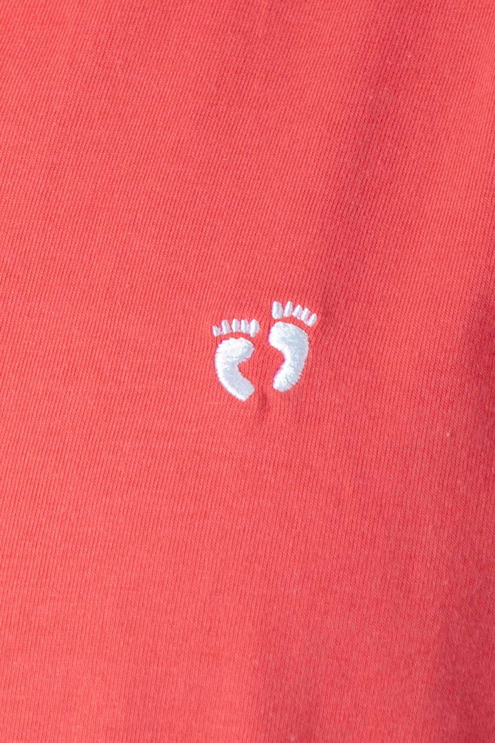 Polo chifón coral filos a contraste blanco - Hang Ten 
