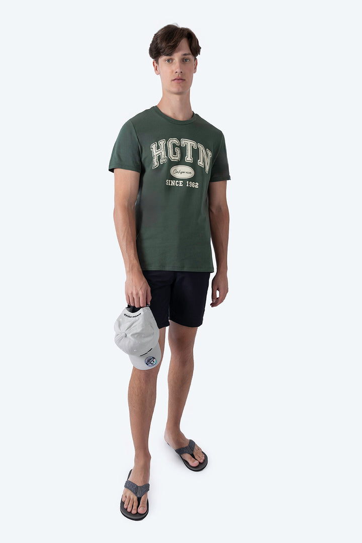 T-shirt verde "HGTN Since 1962" - Hang Ten 